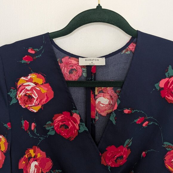 Aritzia Babaton Jedd Floral Dress Size 10 - Picture 3 of 4